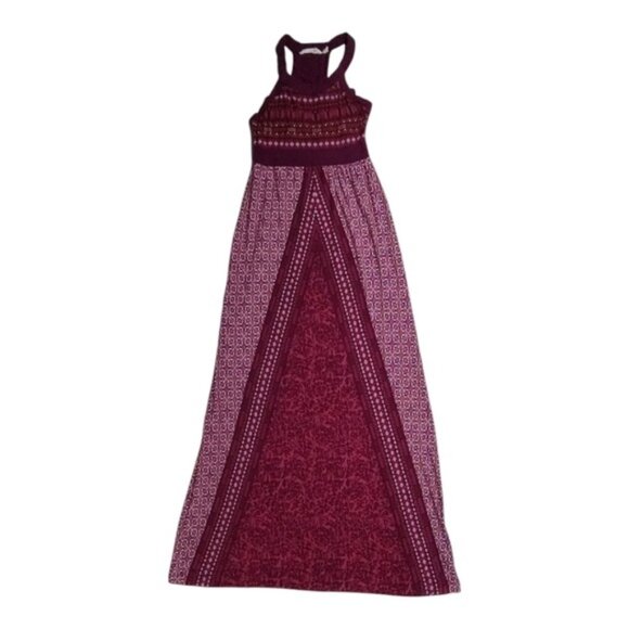 Athleta Persia Rio Raspberry Racerback Built-in-Bra Maxi Dress XS - Picture 1 of 9